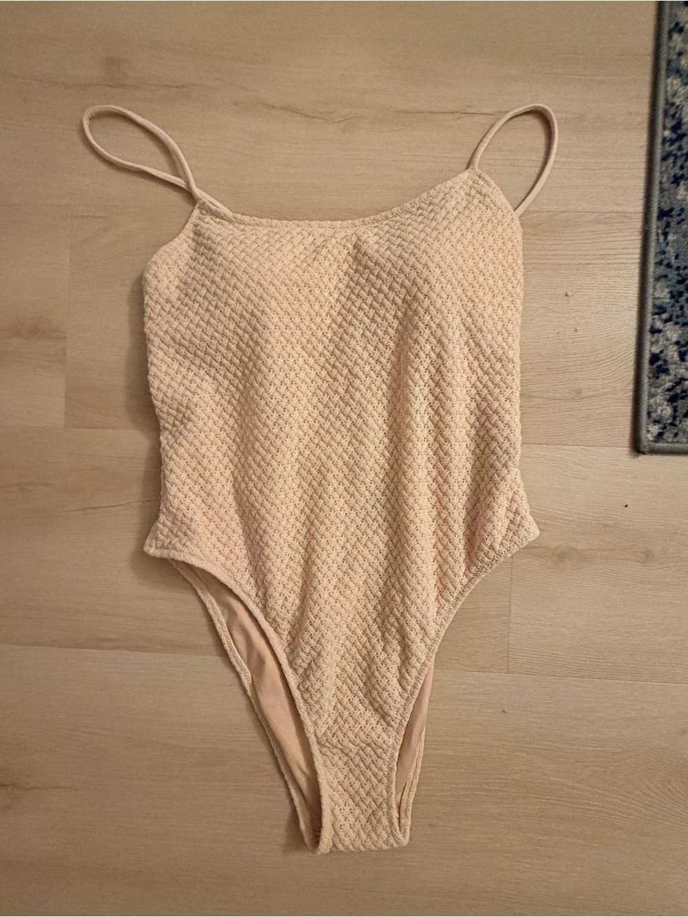 Victoria's Secret Cream Textured One-Piece Swimsuit NWT